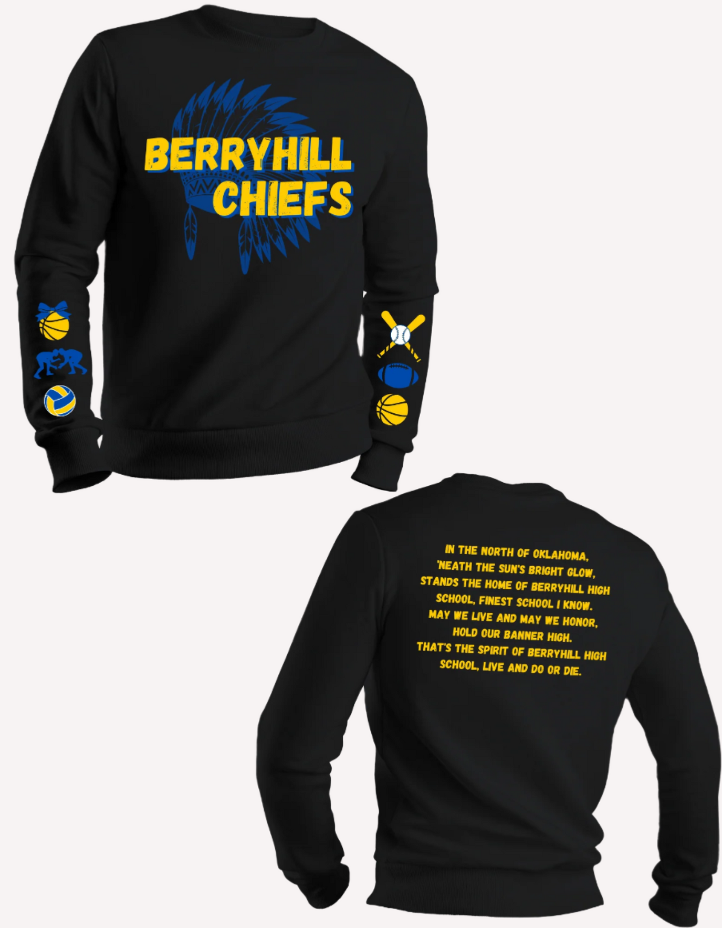 Berryhill Chiefs Sports T-Shirt